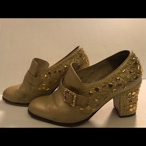 Vintage Fantasy Gold Studded Collection Shoes